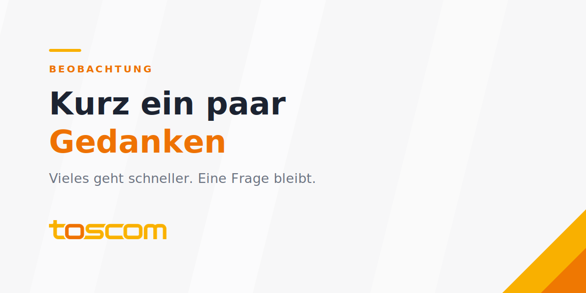 Kurz ein paar Gedanken