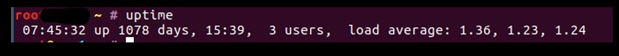 uptime Output